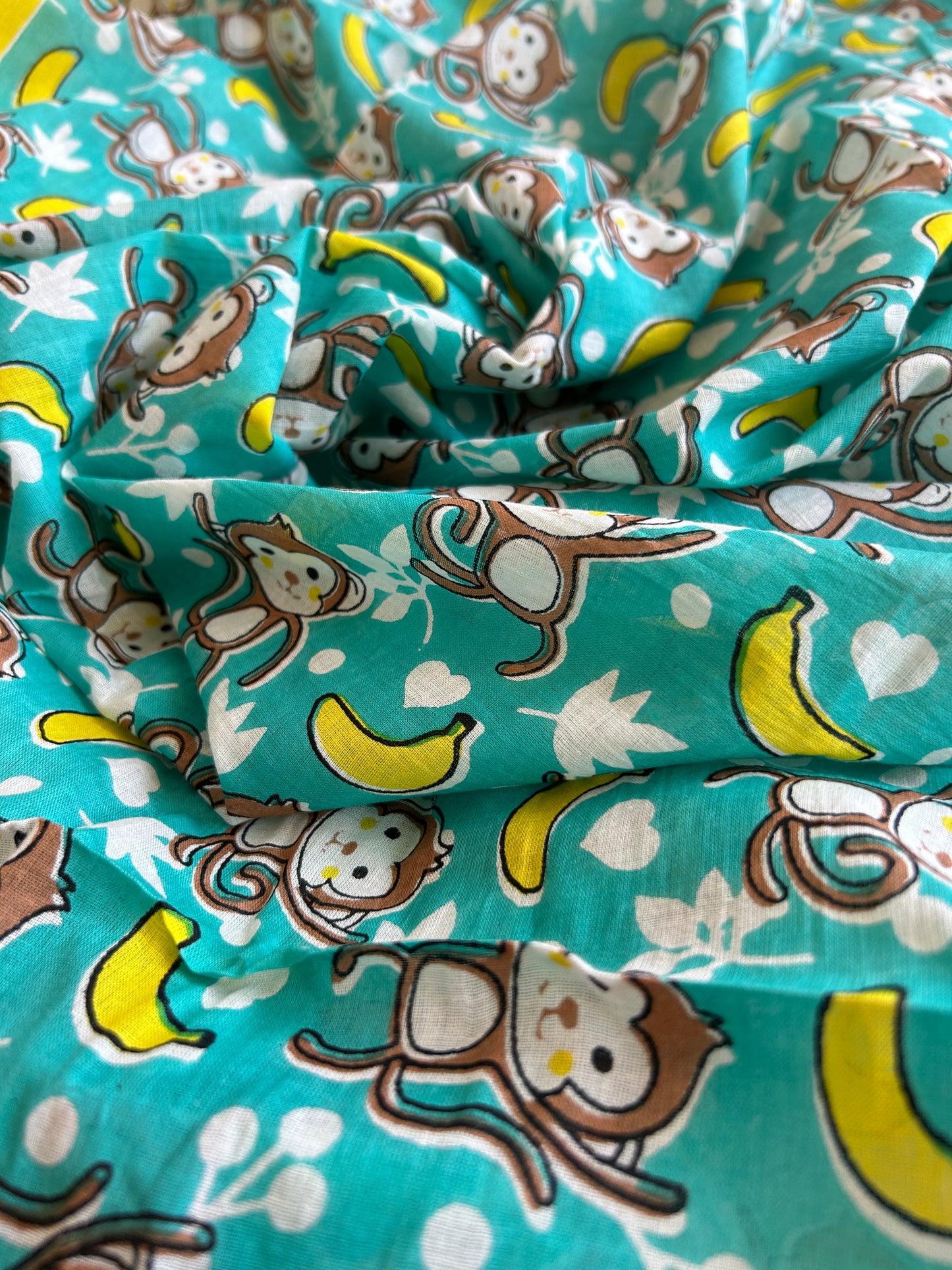 Monkey Business Cotton Saree