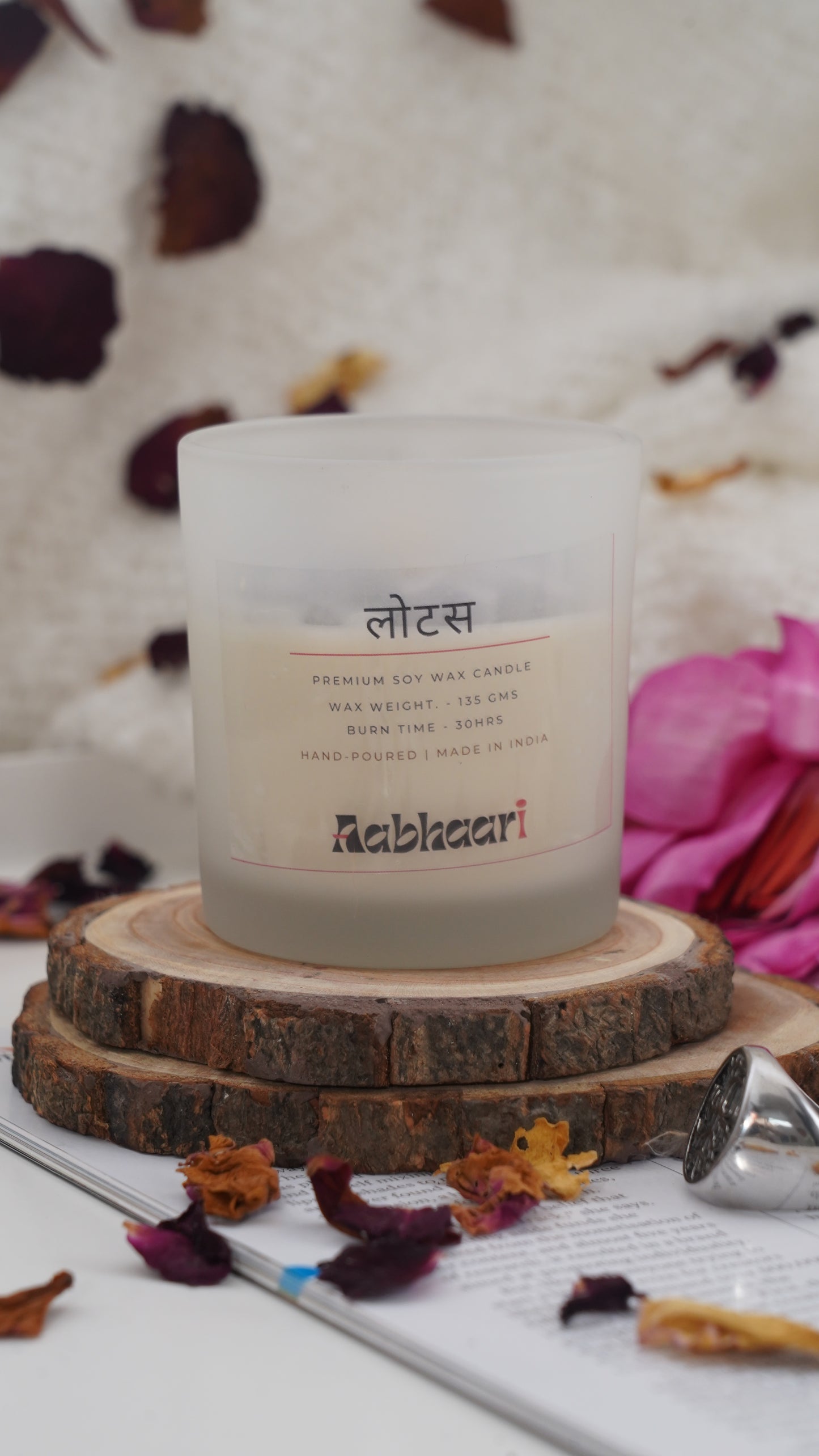 Lotus - 100% Soy Wax Organic Candle