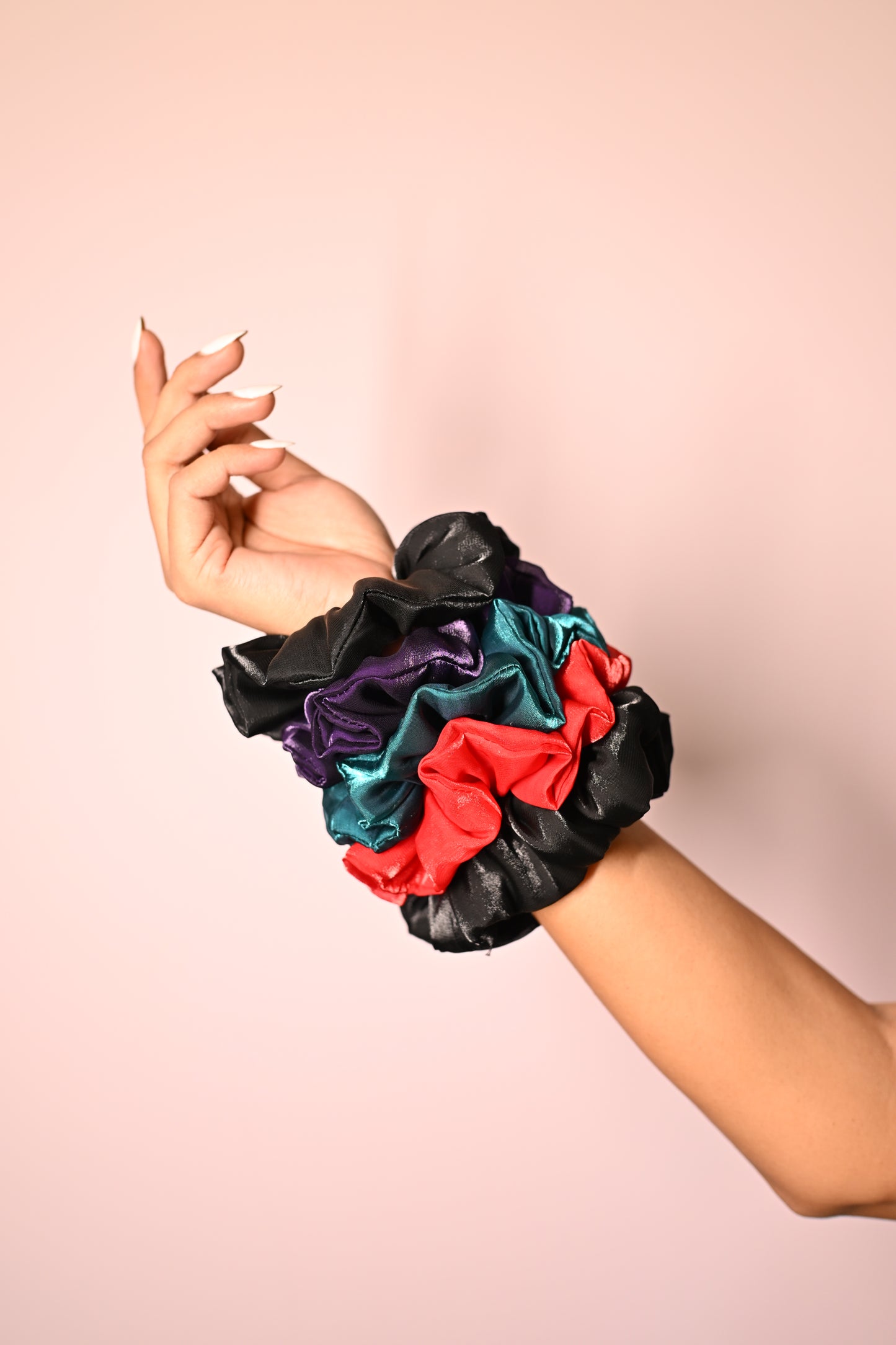 Set Of 5 Jimmy Choo Fabric Scrunchies