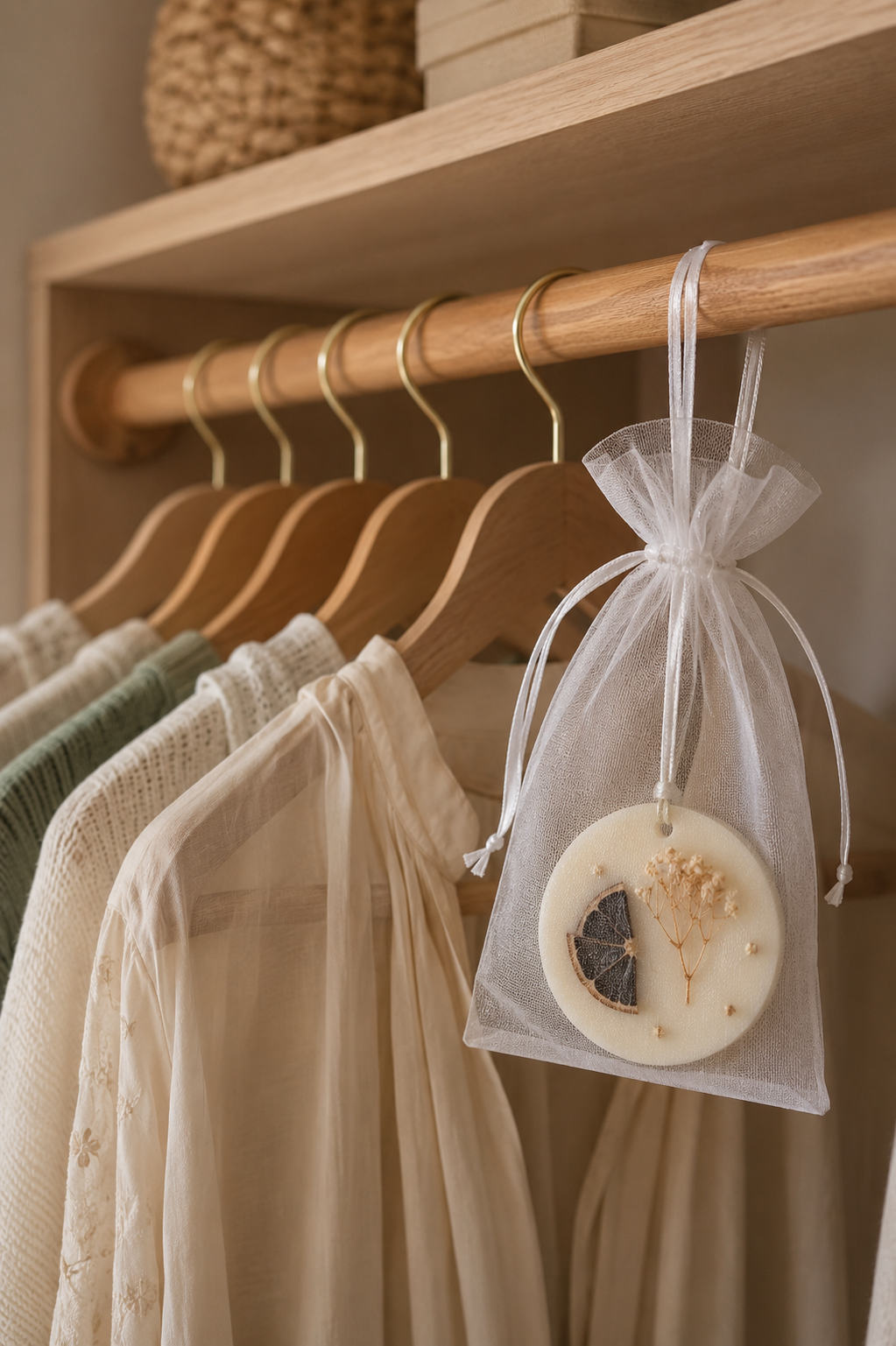 Mogra & Lemon 100% Soy Wax Wardrobe Air Freshener Bar