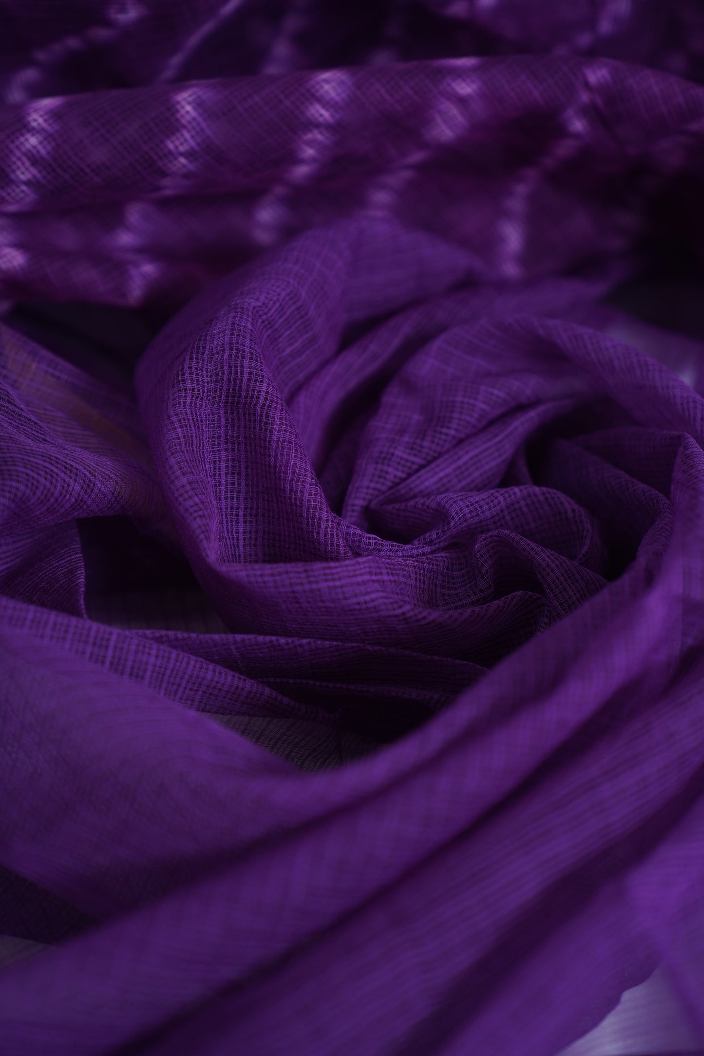 Violet Kota Doria Shibori Print Saree
