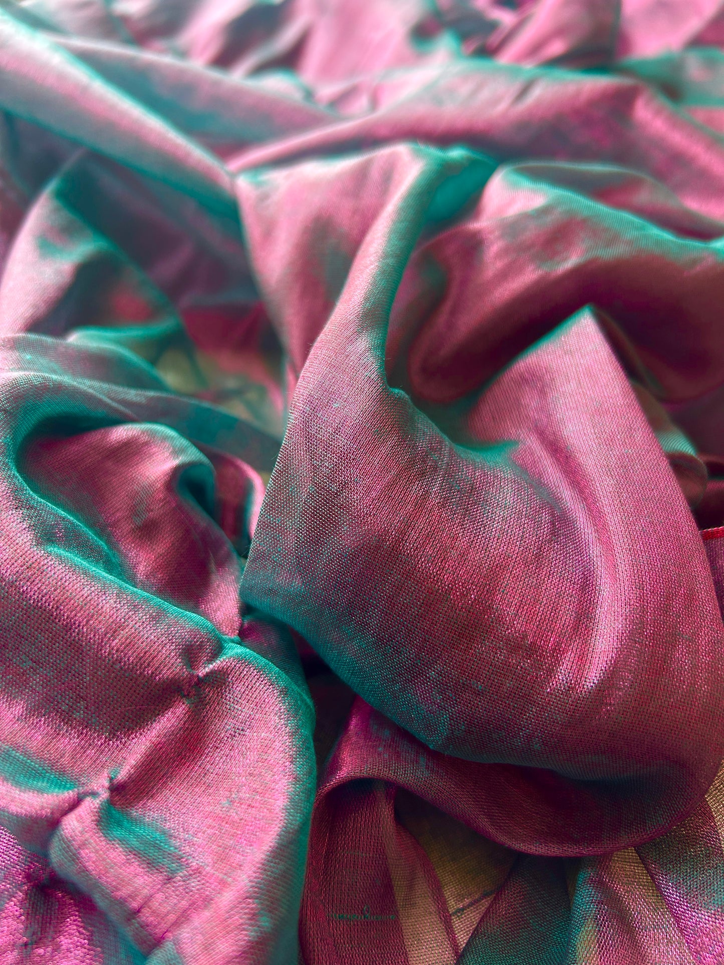 Plum Charm Cotton Tissue Saree