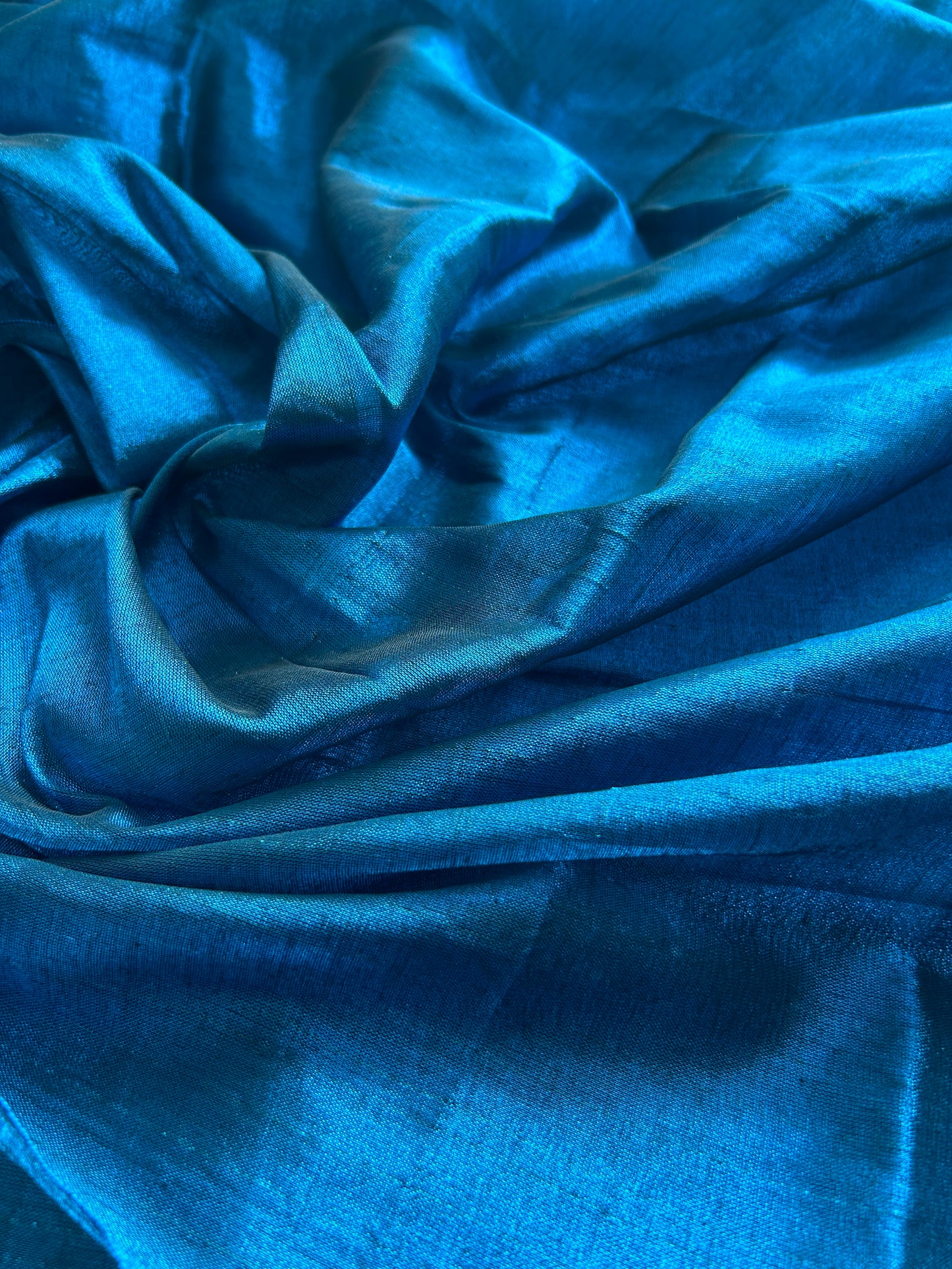 Peacock Glint Cotton Tissue Saree