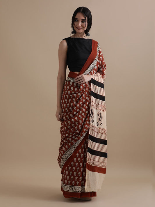 Gulnaar Mul Cotton Saree
