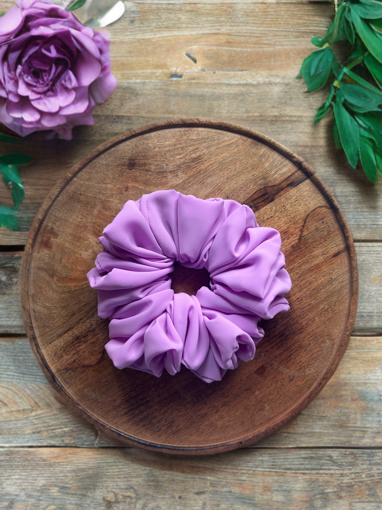 Pastel Lilac XL Soft Georgette Scrunchie