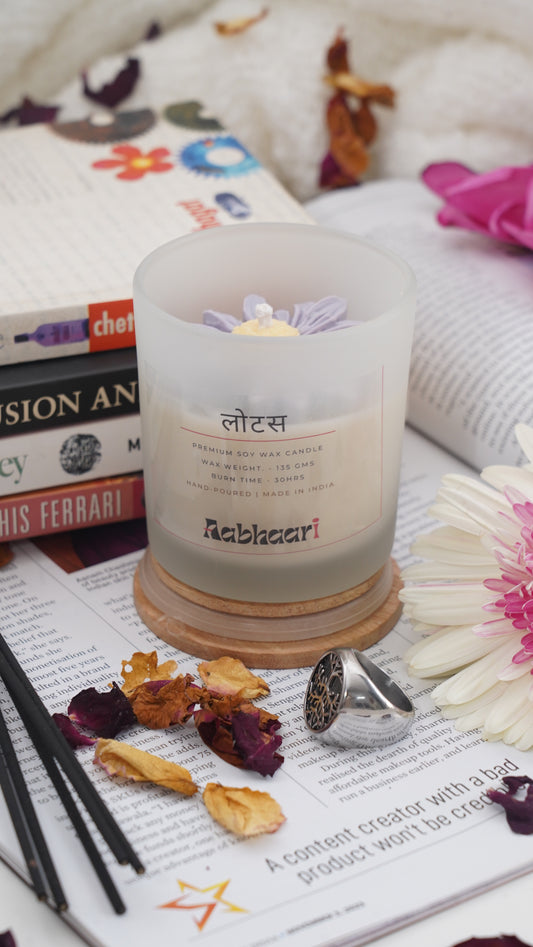 Lotus - 100% Soy Wax Organic Candle