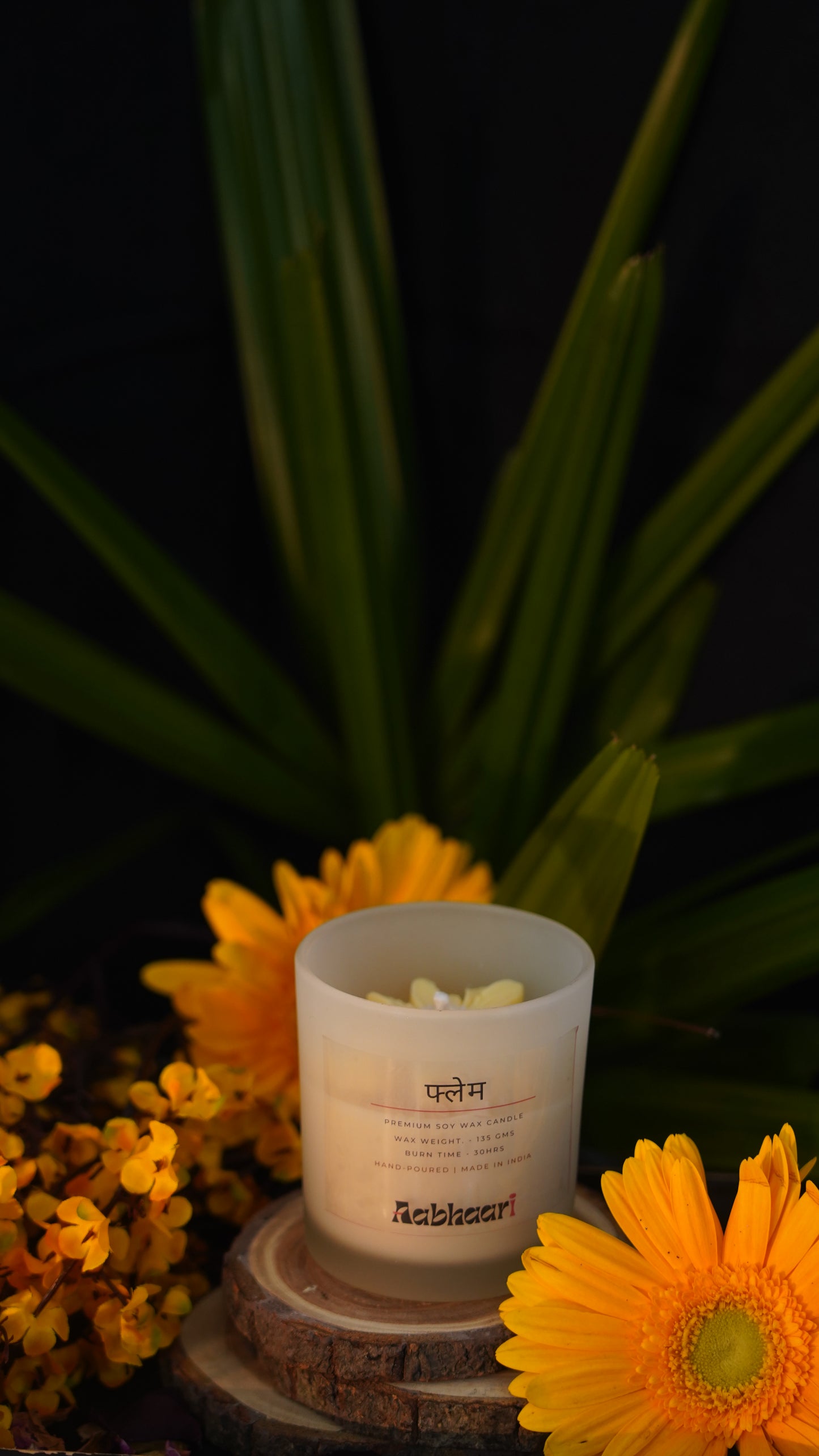 Flame - 100% Soy Wax Organic Candle