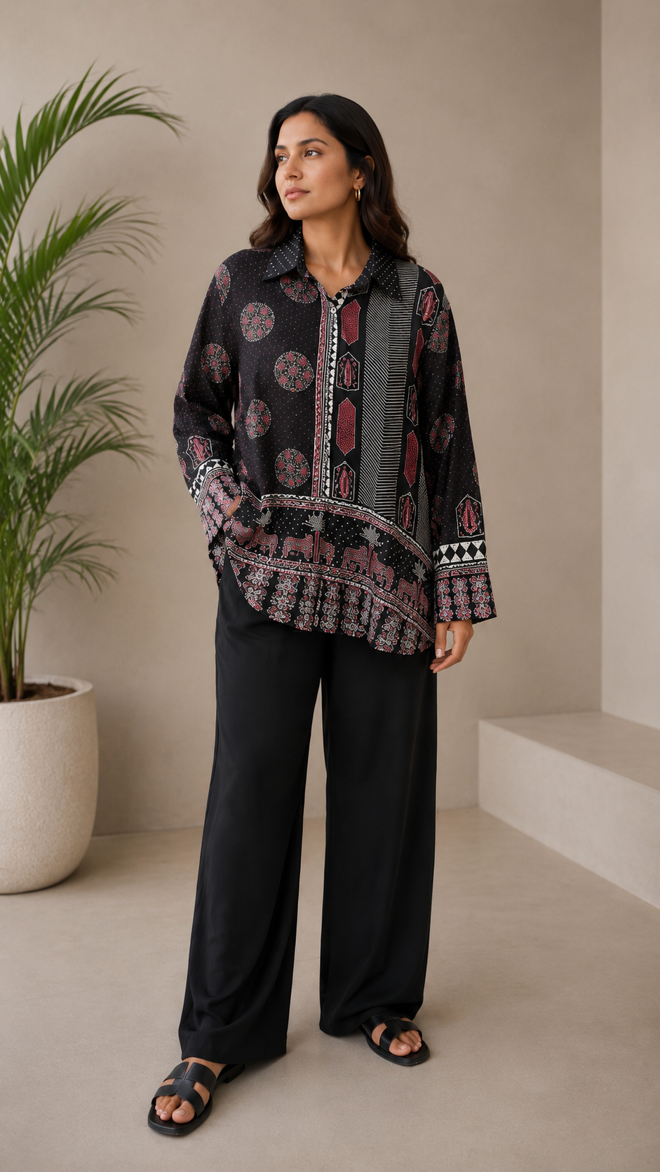 Rang Mahal Crepe Shirt