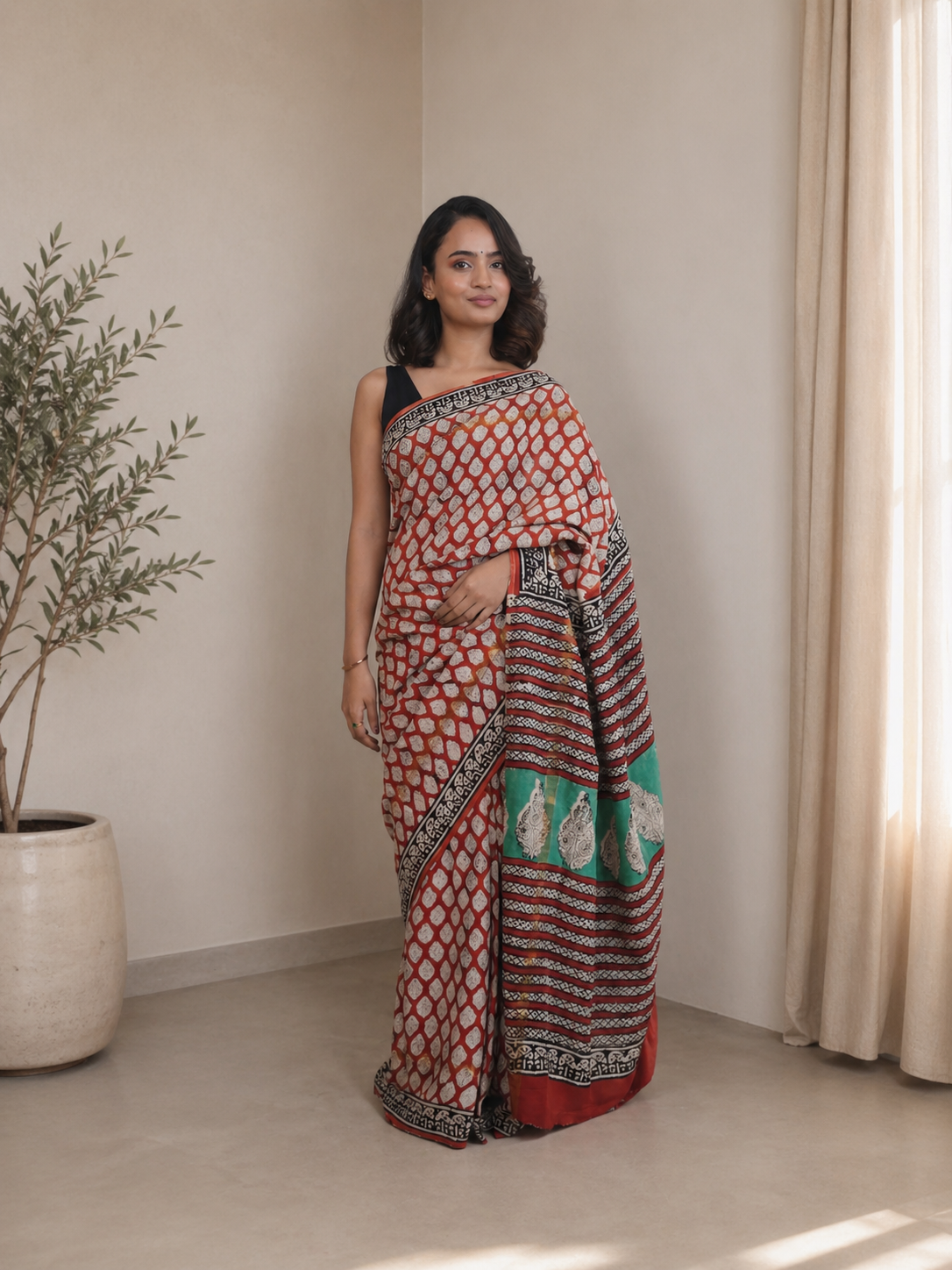 Rangrej Silk & Cotton Saree