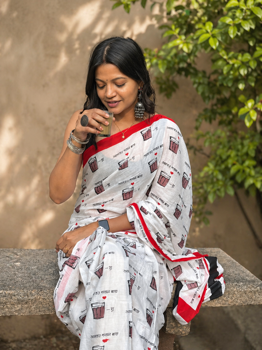 Chai Garam Cotton Saree