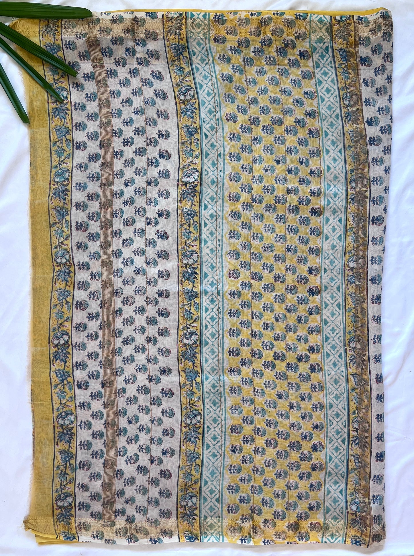 Multicolour Maheshwari Cotton Silk Saree